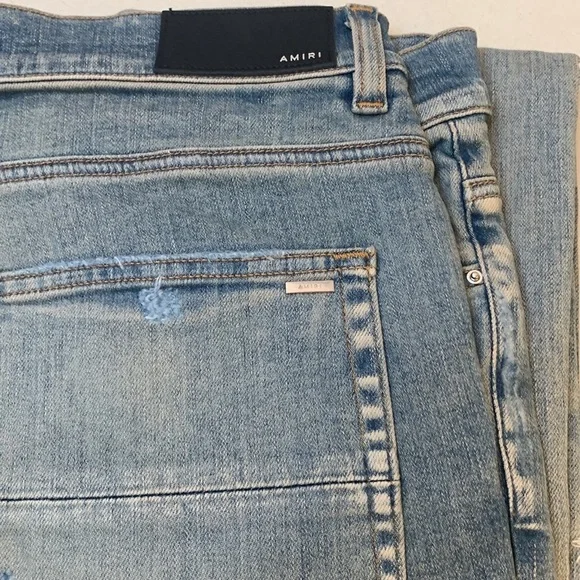 Amiri Mx1 Ultra-Suede Skinny Jeans Size 36 NWT - Picture 5 of 16